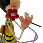 Boneca Abelha Com Bicicleta De Ferro Para Enfeite E Decoraçao