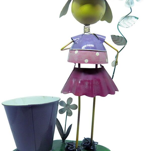 Boneca De Ferro Para Enfeite E Decoraçao Jardim E Flores Deco