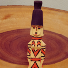 Boneca Indígena Kawa Kawa Madeira Etnia Karajá