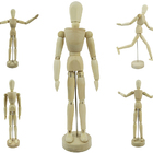 Boneco Articulado Grande 30cm De Madeira Modelo Humano Desenh