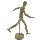 Boneco Articulado Madeira Clara 20cm Para Moda Arte Mangá Man