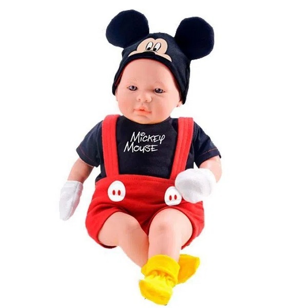 Boneco Classic Dolls Recem Nascido Mickey Roma 5161