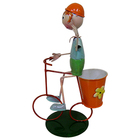 Boneco Com Bicicleta Enfeite E Decoraçao Jardim Casa Flores (