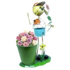 Boneco De Ferro Decorativo Menino Para Enfeite Flores E Jardi
