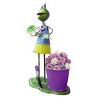 Boneco De Ferro Sapo De Decoracao Enfeite Jardim E Flores Pa