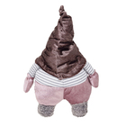 Boneco de Natal Gnomo Noel Tecido Rosé 38x10x22cm Grillo