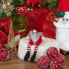 Boneco de Natal Gnomo Tecido Vermelho 41x8x13cm Grillo