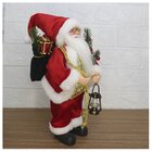 Boneco De Natal Papai Noel Tecido Lampião 30cm