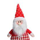 Boneco De Natal Papai Noel Xadrez 38cm - Casambiente