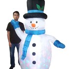 Boneco De Neve Inflavel Natal Led Colorido Enfeite Grande Dec