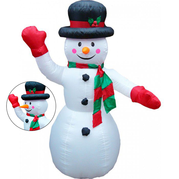 Boneco De Neve Inflavel Natalino 1.80cm Natal Enfeite Decoraç