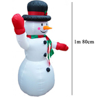 Boneco De Neve Natal Inflavel 1.80cm Natalino Enfeite Casa Lo