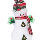 Boneco De Neve Scarf Decorativo 1pc 24x40 Cm Decoração De Nat