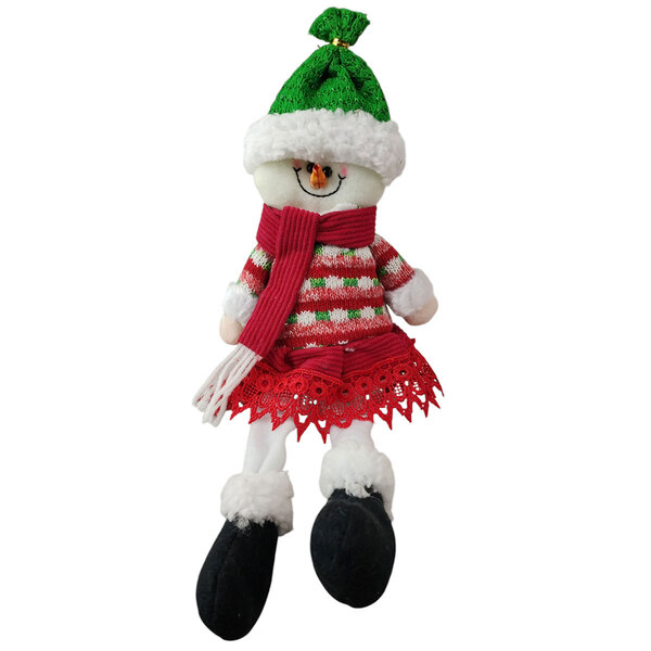 Boneco De Neve Sentado Natal Natalino Enfeite Decoraçao Arvor