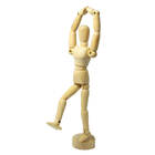 Boneco Flexível De Madeira 20cm