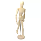 Boneco Flexível De Madeira 20cm