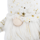 Boneco Kringle para Mesa Tecido Branco 26x18x13cm Cromus