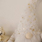 Boneco Kringle para Mesa Tecido Branco 26x18x13cm Cromus