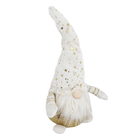 Boneco Kringle para Mesa Tecido Branco 26x18x13cm Cromus