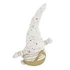 Boneco Kringle para Mesa Tecido Branco 26x18x13cm Cromus