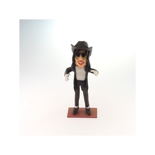 Boneco Miniatura Caricatura Decorativo Michael Jackson 19x8cm