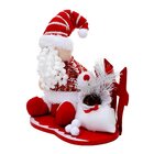 Boneco Natal Papai Noel Enfeite Tecido 39cm