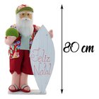 Boneco Natal Papai Noel Surfista Natalino 80cm