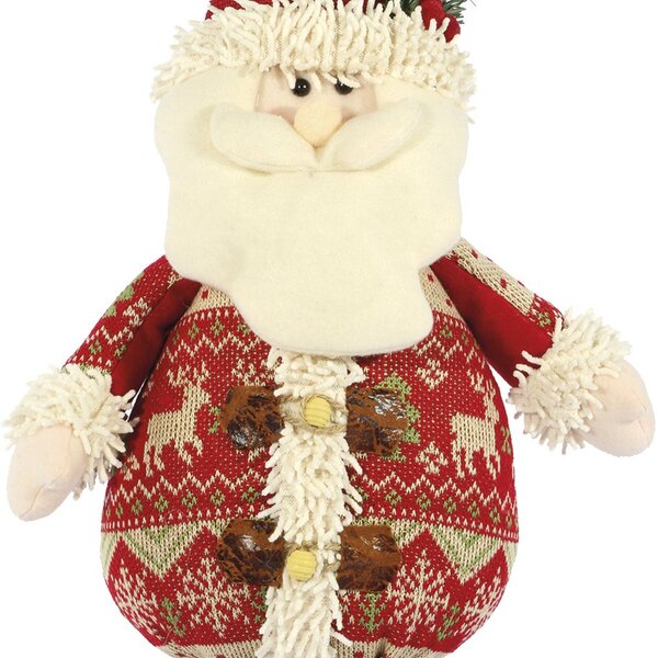 Boneco Natal Papai Noel Tecido Fofinho 40cm