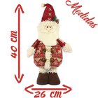 Boneco Natal Papai Noel Tecido Fofinho 40cm