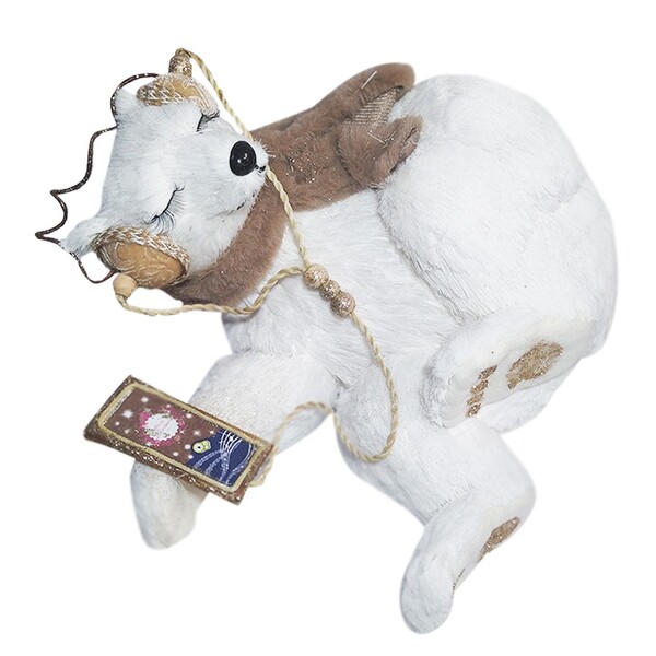 Boneco Natal Urso Femea Fashion 23 X 33 5 Cm - D'rossi