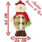 Boneco Neve Natal Decorativo Tecido Fofinho 40cm