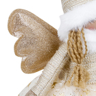 Boneco Noel Tecido Branco 50x18x18cm Cromus