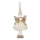 Boneco Noel Tecido Branco 50x18x18cm Cromus