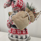 Boneco Papai Noel 45cm Natal Ski Roupa Natalino Flocos Decora