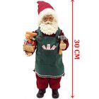 Boneco Papai Noel Construtor Fabrica Brinquedos Enfeite 30cm
