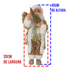Boneco Papai Noel Dourado  Natal 45cm Grande Natalino Arvore
