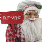 Boneco Papai Noel Gigante 88cm Natal Bem Vindo Enfeite Natali