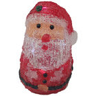 Boneco Papai Noel Mesa Enfeite Iluminado 10 Leds Decoraçao Na
