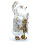 BONECO PAPAI NOEL Ouro Velho E BRANCO 46CM