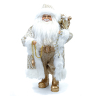 BONECO PAPAI NOEL Ouro Velho E BRANCO 46CM
