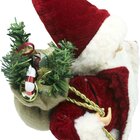 Boneco Papai Noel Tradicional Casaco Saco Com Presente 40cm