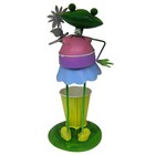 Boneco Sapo Com Balde De Flor Para Enfeite E Decoraçao De Jar