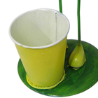 Boneco Sapo Com Balde De Flor Para Enfeite E Decoraçao Jardim