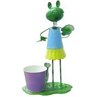 Boneco Sapo De Ferro Decoração Casa Enfeite Jardim E Flores (