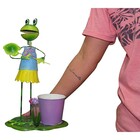 Boneco Sapo De Ferro Decoração Casa Enfeite Jardim E Flores (