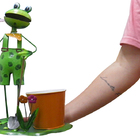 Boneco Sapo De Ferro Para Enfeite E Decoraçao Jardim E Flores