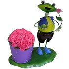 Boneco Sapo Decoraçao Balde De Flor Para Enfeite Jardim