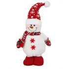 Boneco Tecido e Plástico Vermelho e Branco 45cm Cromus
