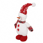 Boneco Tecido e Plástico Vermelho e Branco 45cm Cromus