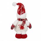 Boneco Tecido e Plástico Vermelho e Branco 45cm Cromus